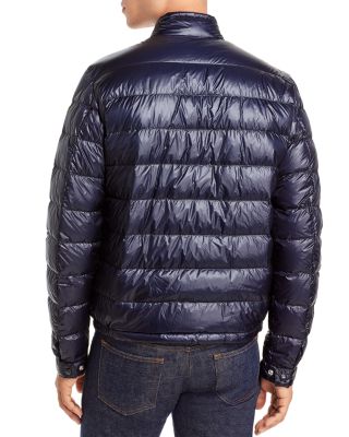 moncler shiny blue jacket