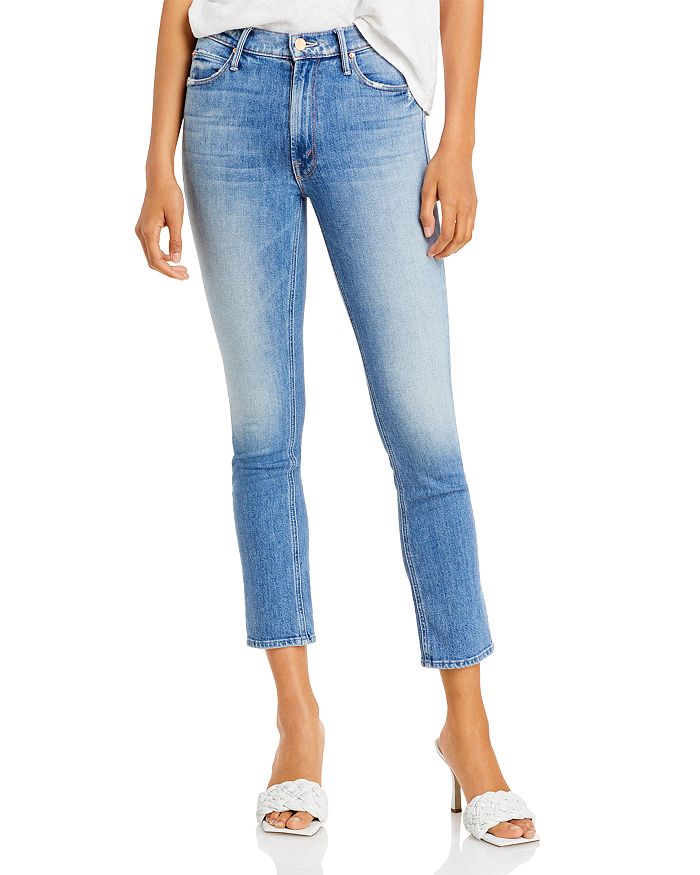 MOTHER The Mid Rise Dazzler Ankle Jeans in Cut & Paste | Bloomingdale's