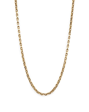 Roberto Coin 18K Yellow Gold Polished Rounded Box Link Chain Necklace, 17