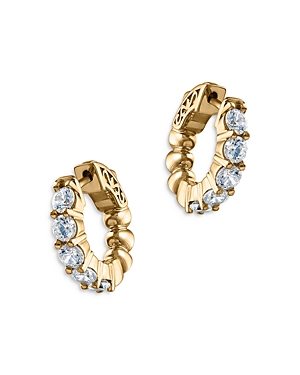 Bloomingdale's Diamond Huggie Hoop Earrings In 14k Yellow Gold, 1.50 Ct. T.w. - 100% Exclusive In White/gold