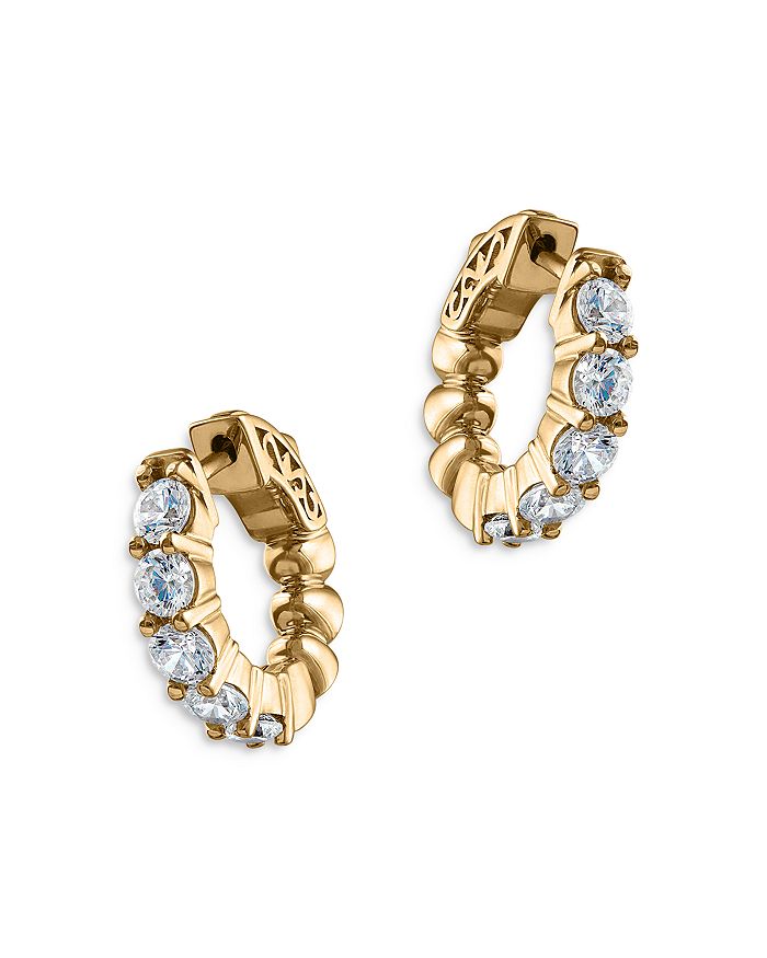 Bloomingdale's - Diamond Huggie Hoop Earrings in 14K Yellow Gold, 1.50 ct. t.w. - 100% Exclusive