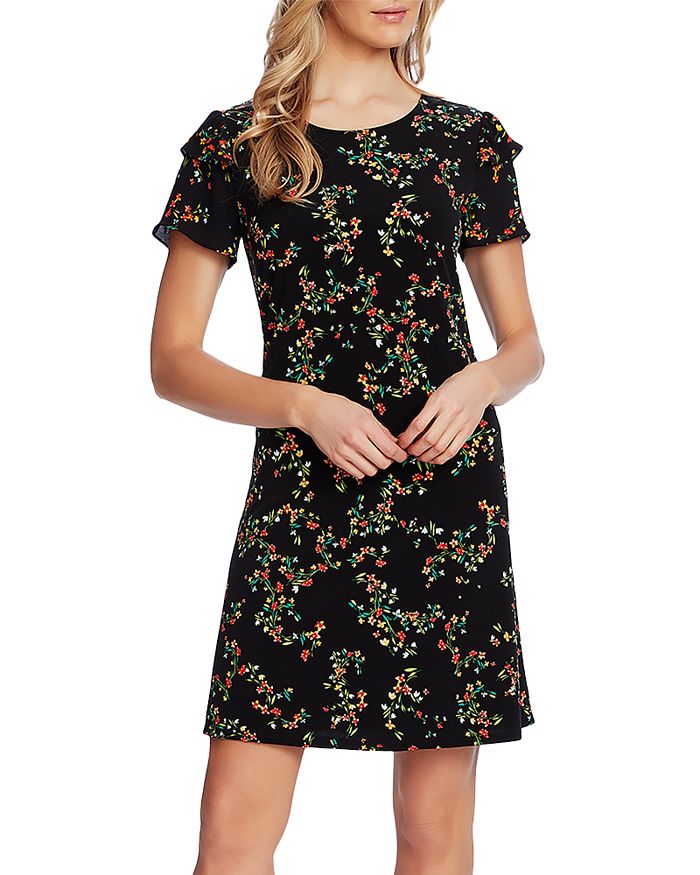 CeCe Floral Buds Print Shift Dress | Bloomingdale's