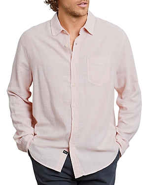Shop Rails Wyatt Solid Cotton Relaxed Fit Button Down Shirt In Pink