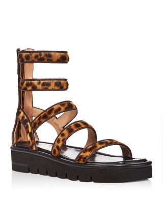 Stuart Weitzman Gala lift platform leather sandal shops