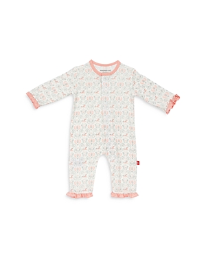 Magnetic Me Ruffled Carousel Coverall - Baby In Pink
