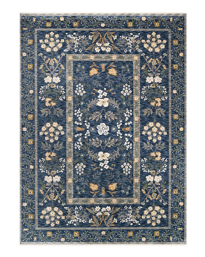 Rifle Paper Co Kismet Kis-01 Area Rug, 6'7 X 9'4 In Navy