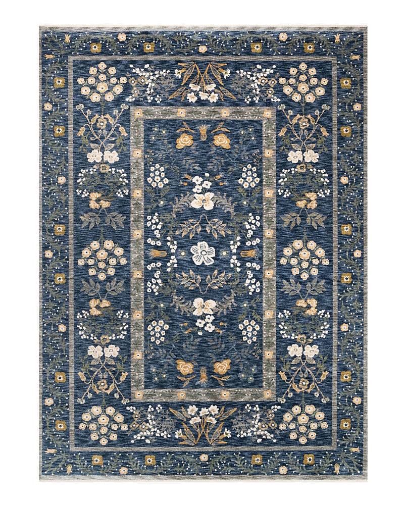 Rifle Paper Co . Kismet Kis-01 Area Rug, 5' X 7'9 In Navy