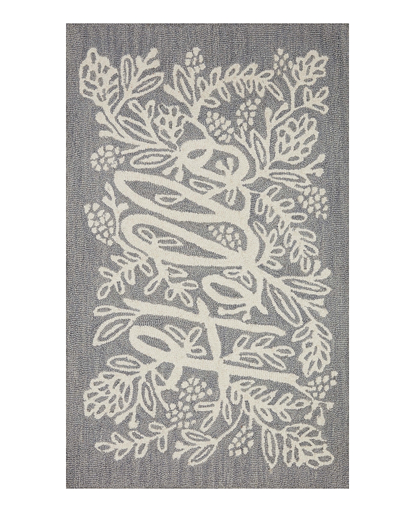 Rifle Paper Co . Minnie Min-04 Area Rug, 2'3 X 3'9 In Gray