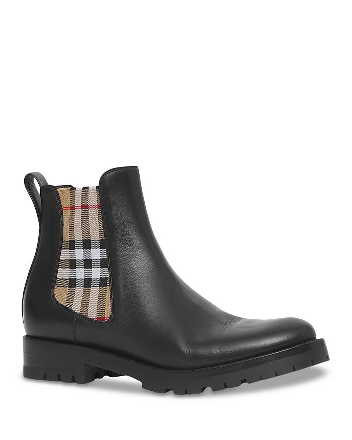 A Modern Classic: Burberry Chelsea Boots with Rubber Soles