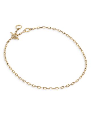 18K Yellow Gold DY Madison&reg; Three Ring Chain Necklace, 20"
