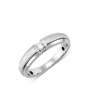 Bloomingdales Men's Diamond Classic Band in 14K White Gold, 0.10 ct. t.w. - 100% Exclusive
