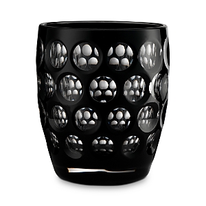 Mario Luca Giusti Acrylic Lente Tumbler Glass In Black