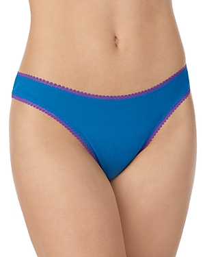 On Gossamer Gossamer Mesh Hip G Thong In Saphhire Blue