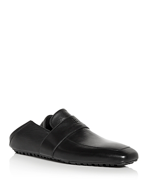 BALENCIAGA MEN'S CITY LOAFER COLLAPSIBLE APRON TOE LOAFERS,636924WA72L