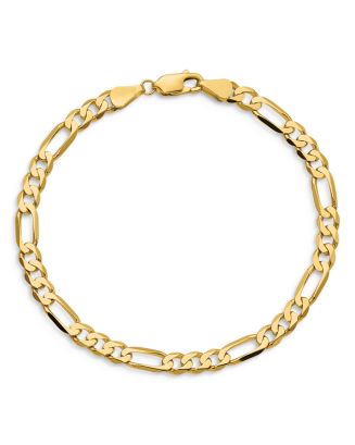 Bloomingdale's Men's 14K Yellow Gold Polished Rolo Link Bracelet - 100%  Exclusive