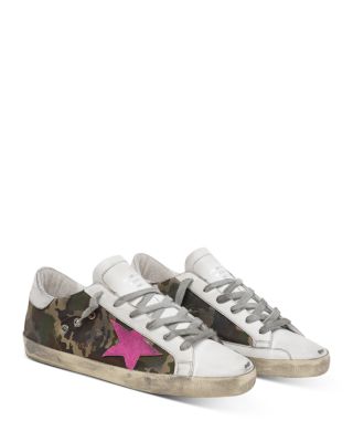 golden goose camo with pink star