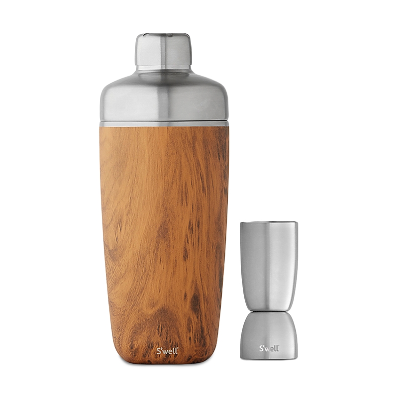 S'well Teakwood Shaker Set, 18 Oz. In Teakwood
