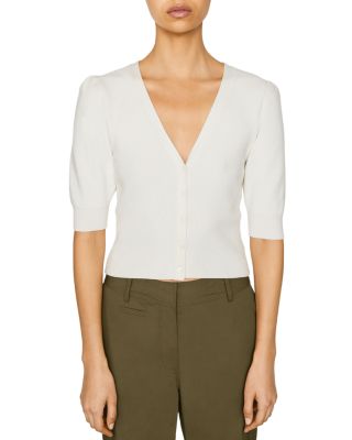 FRAME Jocelyn Short-Sleeve Cardigan 