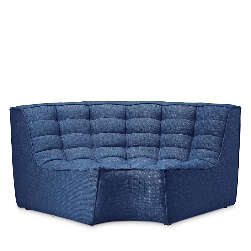 Ethnicraft N701 Sofa Round Corner Sectional In Blue