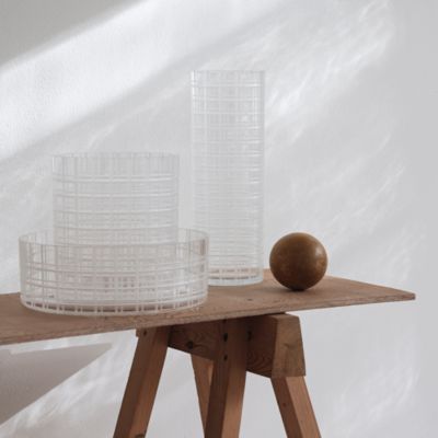 Cut In Number Checker Vase, Large