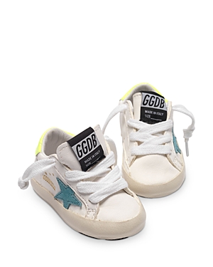 Click to view more detailed imagery on our partner's website Golden Goose Deluxe Brand Unisex Super-star Low Top Sneakers - Baby In White Leat