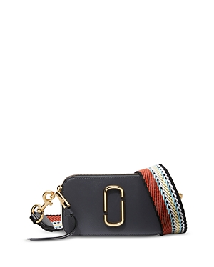 Marc Jacobs Womens Cylinder Grey Multi Snapshot Leather Cross-body Bag In Cylinder Gray Multi/gold