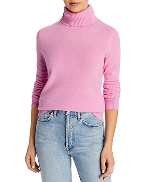 Aqua Cashmere Cashmere Turtleneck Sweater - 100% Exclusive In Rosebud