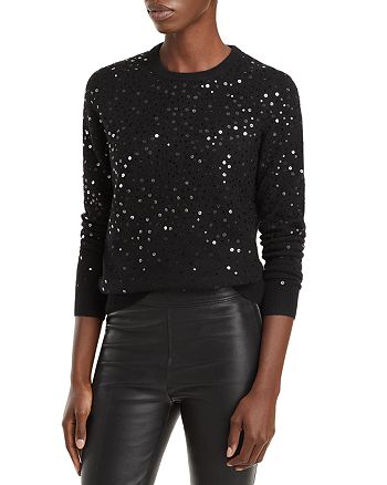 C by Bloomingdale's Cashmere - Sequined Cashmere Sweater - 100% Exclusive