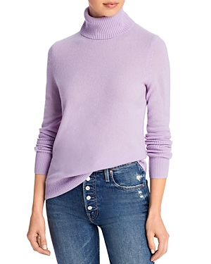 Aqua Cashmere Cashmere Turtleneck Sweater - 100% Exclusive In Cosmo Purple