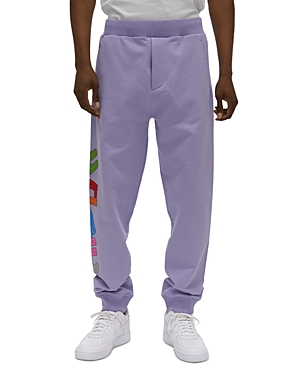 Helmut Lang Men's Colored Logo Sweatpants In Lavender