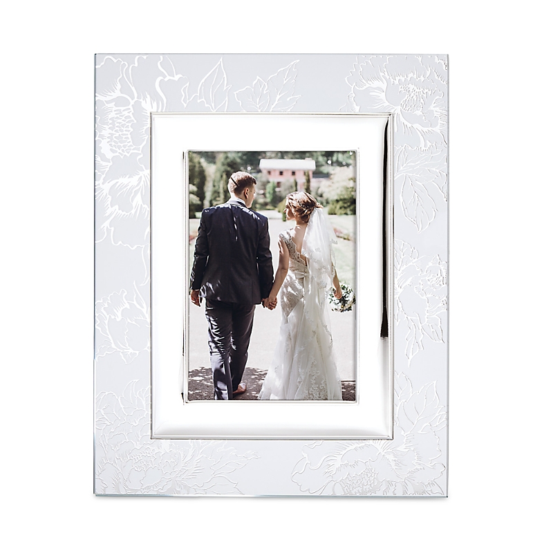 Lenox Silver Peony Frame, 5 x 7