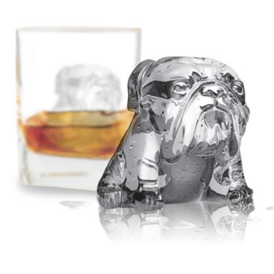 3D Novelty Ice Molds Bulldog, Set of 2