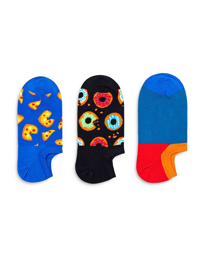 Happy Socks Women's Junk Food Sneaker Liner Socks, Set of 3