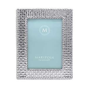 Mariposa Basketweave Frame, 4 X 6 In Silver