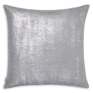 Mode Living Terra Argento Throw Pillow, 22 X 22 In Blue Metallic Gray