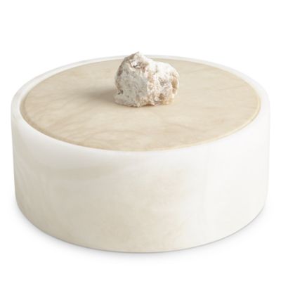 Global Views - Alabaster Round Box