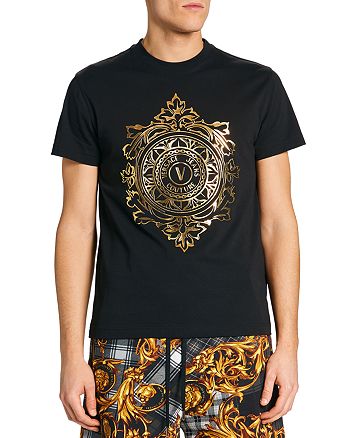 Versace Jeans Couture V-Emblem Baroque Logo T-Shirt | Bloomingdale's