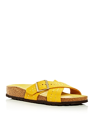 Birkenstock Women's Siena Ii Criss Cross Slide Sandals In Yellow
