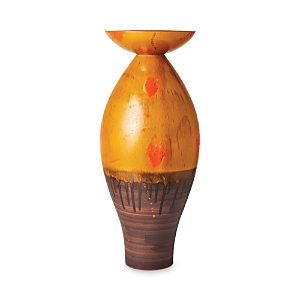 Global Views Large Flare Top Melon Vase In Multi