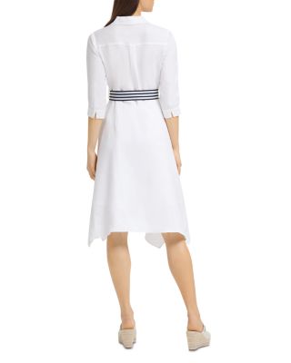 designer white linen dresses