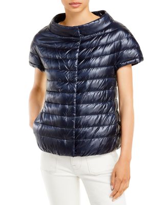 Herno Emilia Cap Sleeve Puffer Jacket In Navy ModeSens