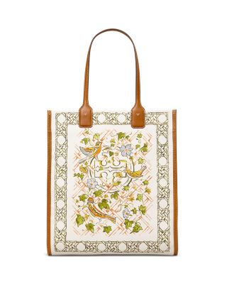 Tory Burch, Bags, Tory Burch Ella Tote Canvas And Camel