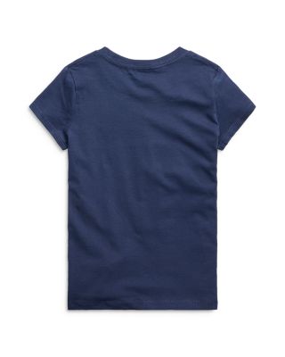 Girls' Embroidered Pony Cotton Tee - Big Kid