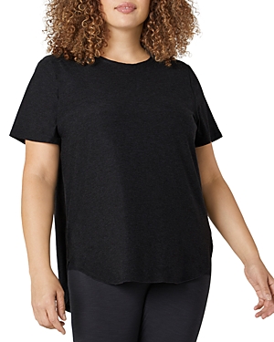 Shop Beyond Yoga Plus On The Down Low Bopo Tee In Darkest Night