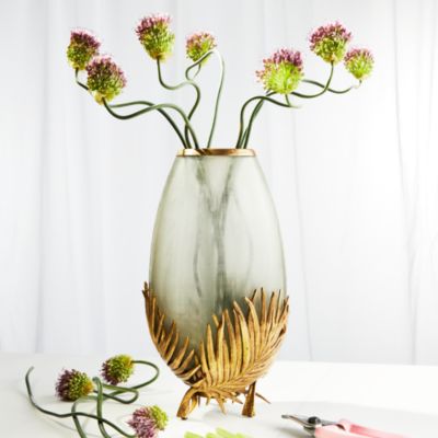 Palm Medium Glass Vase