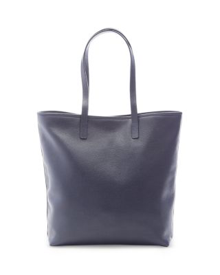 Pebble Grain Leather Tall Tote 