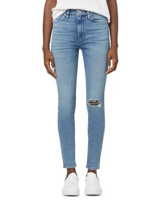Hudson Barbara High Rise Ankle Super Skinny Jeans in Magic Moon