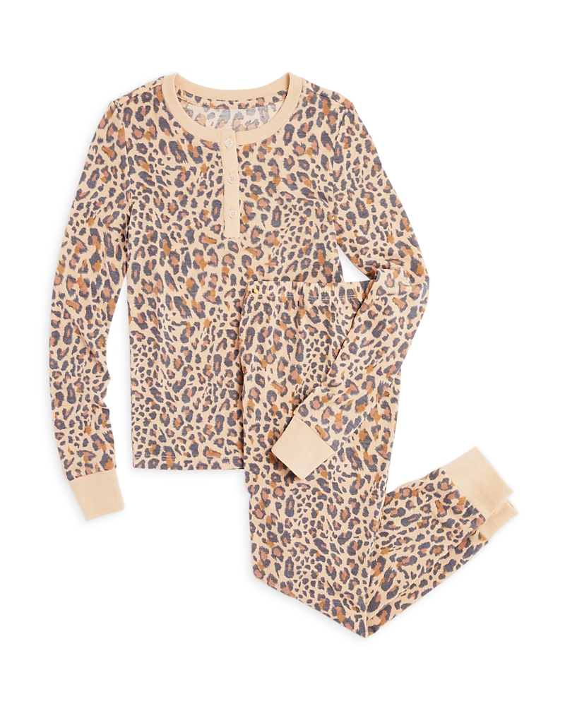 Shop Honeydew Girls' Printed Pajama Set - Little Kid, Big Kid In Leopard