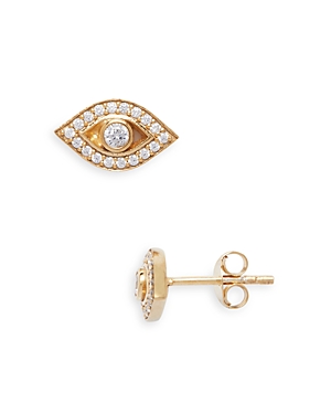 Argento Vivo Evil Eye Stud Earrings In Gold