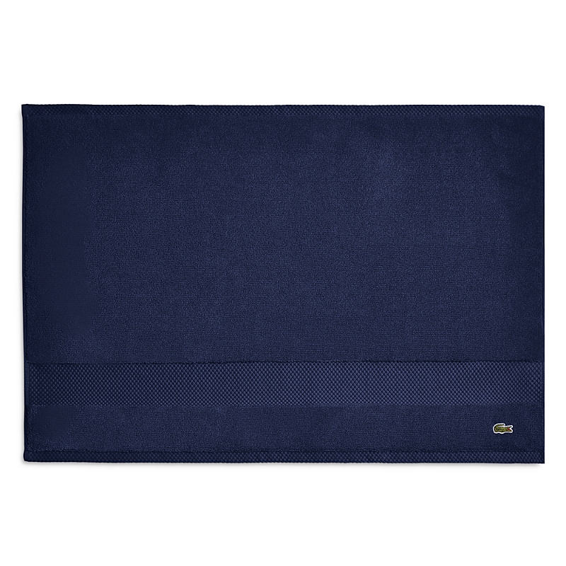 Shop Lacoste Heritage Antimicrobial Tub Mat In Navy